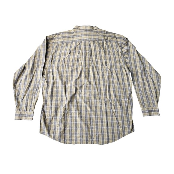 Vintage J.Crew Shirt Mens XL Green/Grey Plaid Long Sleeve Button Oarsman Work - Picture 2 of 7